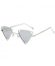 6 Colors Available Unique Trangle Frame Punk Fashion Women/ Men Sunglasses