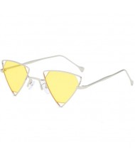 6 Colors Available Unique Trangle Frame Punk Fashion Women/ Men Sunglasses