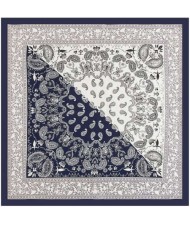 4 Colors Available Vintage Flowers Prints Office Lady Fashion 60*60 cm Artificial Silk Square Women Scarf
