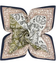 4 Colors Available Vintage Flowers Prints Office Lady Fashion 60*60 cm Artificial Silk Square Women Scarf