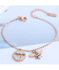 Sweet Bees Pendants High Fashion Women Bracelet