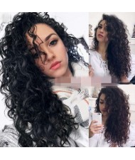 African Curly Style Fluffy Long Hair Internet Celebrity Preferred High Fashion Women Synthetic Wig