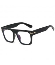 6 Colors Available Bold Frame Design Office Lady Fashion Women Plain Glasses