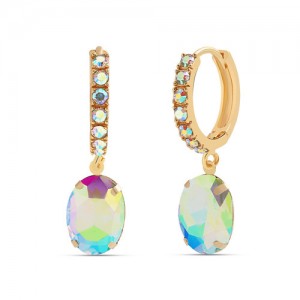 French Style Waterdrop Internet Celebrity Fashion Women Earrings - Luminous White
