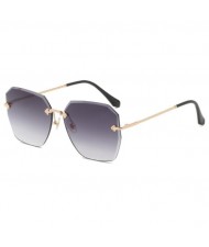 5 Colors Available Frameless Design Seashore Fashion Women Sunglasses