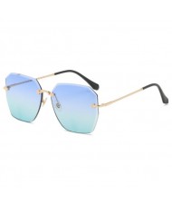 5 Colors Available Frameless Design Seashore Fashion Women Sunglasses