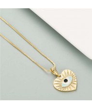 Shining Peach Eye Pendant Golden High Fashion Women Necklace