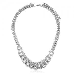Bold Fashion Plain Chain Style Short Hip-hop Necklace