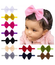 (20 pcs) Multi-color Cute Bowknot Baby Cloth Hair Bands Set