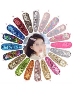 (20 pcs) Colorful Sequins Baby Girl/ Kids Fashion Hair Clip Set