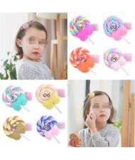 (8 pcs) Lollipop Design Baby Girl Hair Clip Set/ Hair Accessories