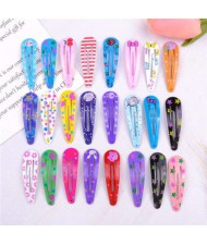 (28 pcs) Cartoon Elements Painted Baby/ Toddler Hair Clip Set/ Hair Accessories