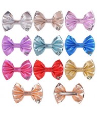 (10 pcs) Shining Bowknot Baby Girl Cloth Hair Clip Set/ Hair Accessories