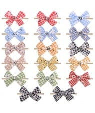 (17 pcs) Daisy and Lattice Bowknot Korean Fashion Baby/ Toddler Hair Band Set