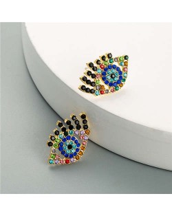 U.S. High Fashion Charming Eyes Vintage Design Shining Fashion Women Earrings - Multicolor