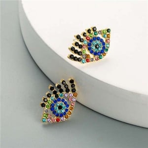 U.S. High Fashion Charming Eyes Vintage Design Shining Fashion Women Earrings - Multicolor