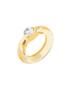 U.S. High Fashion Acrylic Costume Ring - Orange