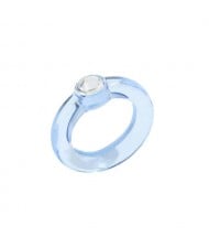 U.S. High Fashion Acrylic Costume Ring - Blue