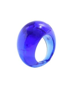 Bold Western Fashion Resin Wholesale Ring - Blue
