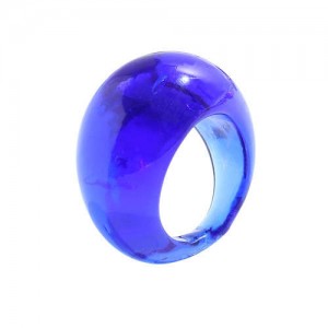 Bold Western Fashion Resin Wholesale Ring - Blue