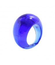 Bold Western Fashion Resin Wholesale Ring - Blue