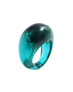 Bold Western Fashion Resin Wholesale Ring - Green
