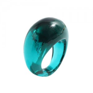 Bold Western Fashion Resin Wholesale Ring - Green