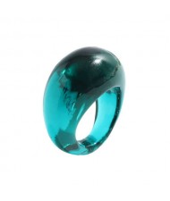 Bold Western Fashion Resin Wholesale Ring - Green