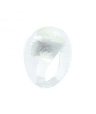 Bold Western Fashion Resin Wholesale Ring - White