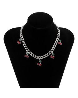 Little Cherry Vintage U.S. High Fashion Women Wholesale Necklace - Golden
