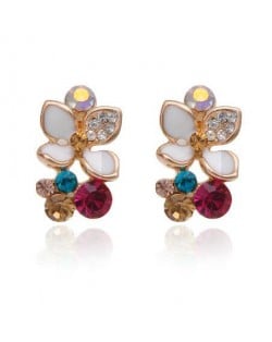 Angel Wings Tassel Fashion Rose Gold Earrings
