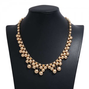 Vintage Beads Style U.S. Fashion Women Wholesale Costume Necklace 