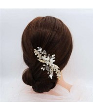 Matte Texture Flowers Design Bridal Women Hair Ornament/ Hair Pin