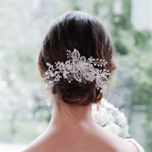 Sophisticated Floral Design High Quality Wedding Women Hair Ornament/ Hair Comb