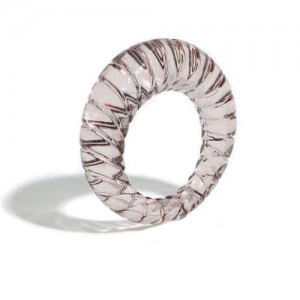 Vintage High Fashion Transparent Women Resin Ring - Black