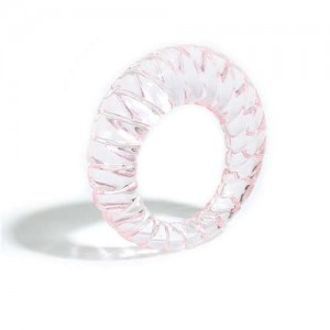 Vintage High Fashion Transparent Women Resin Ring - Pink