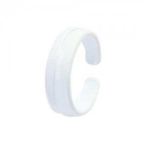 Colorful Design Hip-hop Young Girl Fashion Open Ring - White