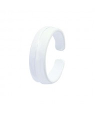 Colorful Design Hip-hop Young Girl Fashion Open Ring - White