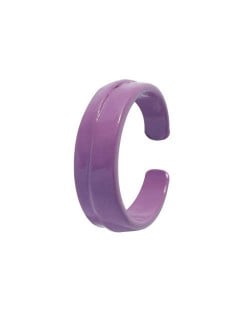 Colorful Design Hip-hop Young Girl Fashion Open Ring - Purple