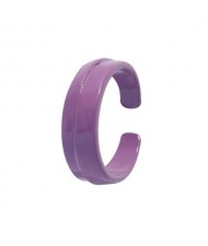 Colorful Design Hip-hop Young Girl Fashion Open Ring - Purple