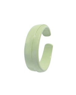 Colorful Design Hip-hop Young Girl Fashion Open Ring - Green