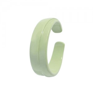 Colorful Design Hip-hop Young Girl Fashion Open Ring - Green