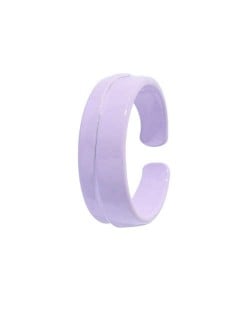 Colorful Design Hip-hop Young Girl Fashion Open Ring - Violet