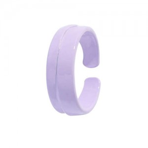 Colorful Design Hip-hop Young Girl Fashion Open Ring - Violet
