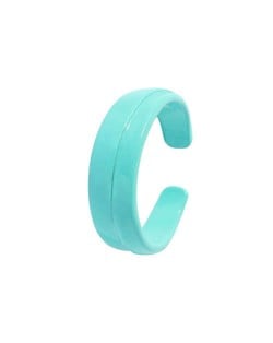 Colorful Design Hip-hop Young Girl Fashion Open Ring - Light Blue