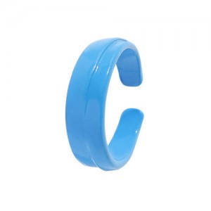 Colorful Design Hip-hop Young Girl Fashion Open Ring - Dark Blue