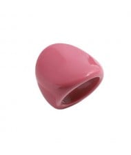 Western Fashion Bold Style Women Resin Costume Ring - Rose