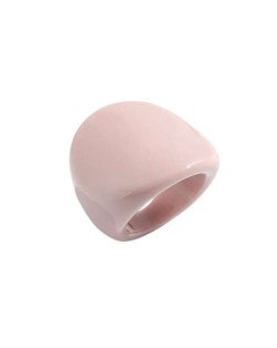 Western Fashion Bold Style Women Resin Costume Ring - Pink