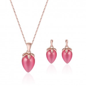 Gem Inlaid Wedding/ Banquet Fashion Women Alloy Jewelry Set