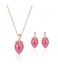 Gem Inlaid Wedding/ Banquet Fashion Women Alloy Jewelry Set